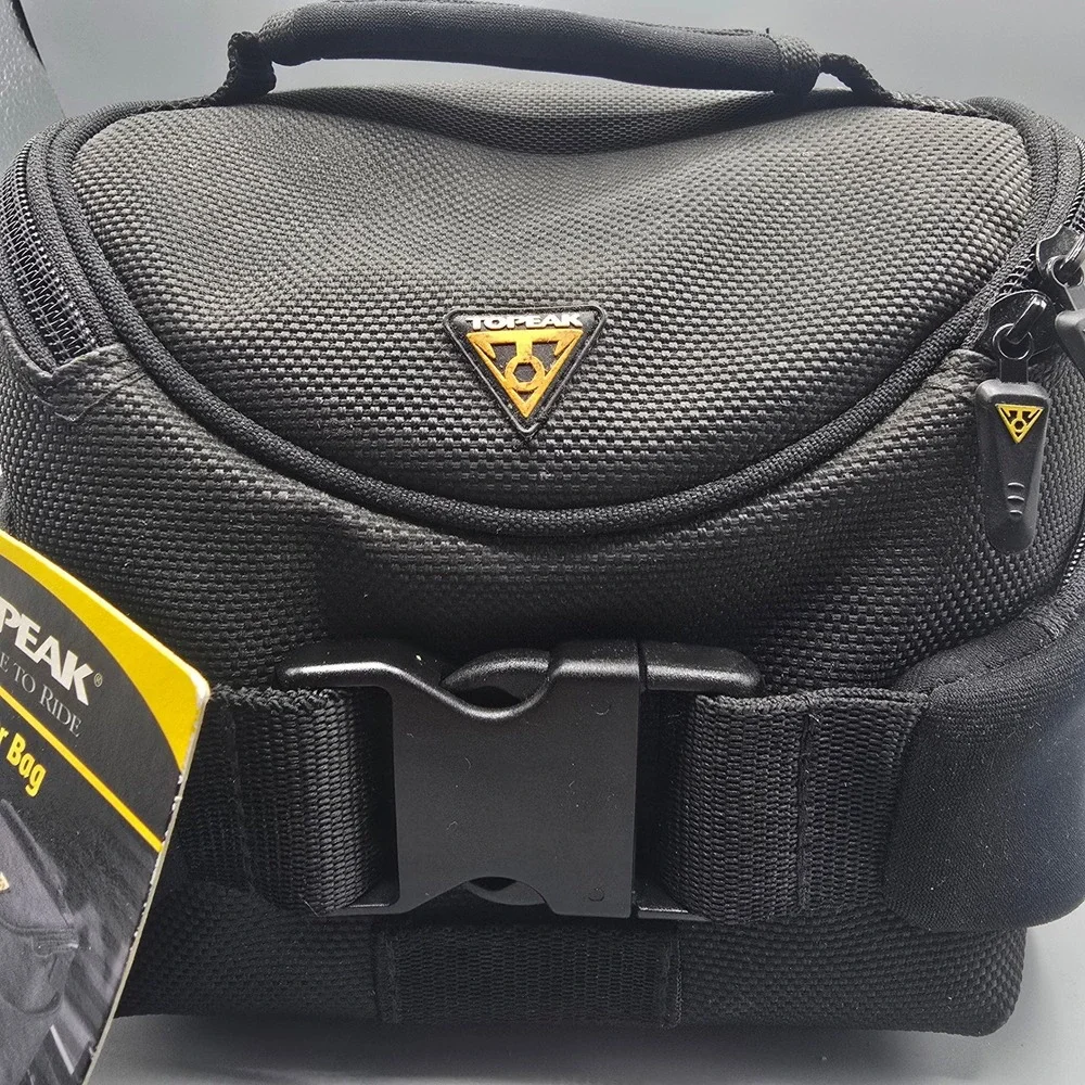 Topeak Compact Handlebar Bag Fanny Pack Black QR Mount DuPont Teflon BG1783